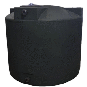 1000 Gallon Plastic Vertical Water Storage Tank in Black