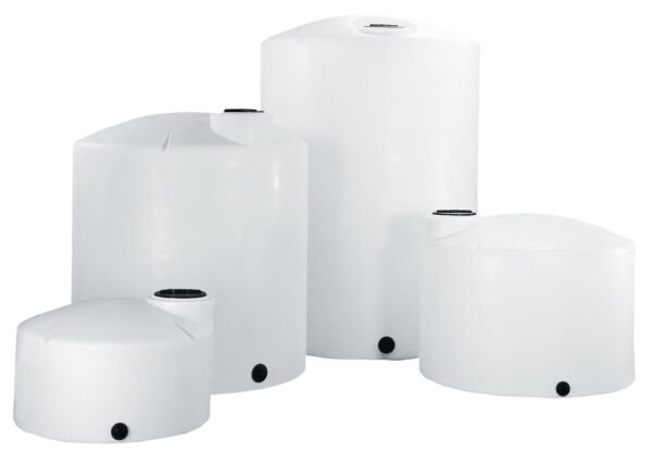 1000 Gallon Plastic Vertical Water Storage Tank in White NO FITTING
